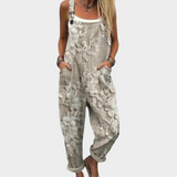 Boho Floral Print Dungaree