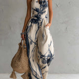MARCELLA | HALTER WIDE-LEG JUMPSUIT