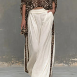 MARCELLA | LEOPARD-PRINT TOP & WIDE-LEG TROUSERS SET