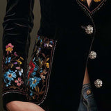 Paloma | Blazer Bordado de Flores Multicolor
