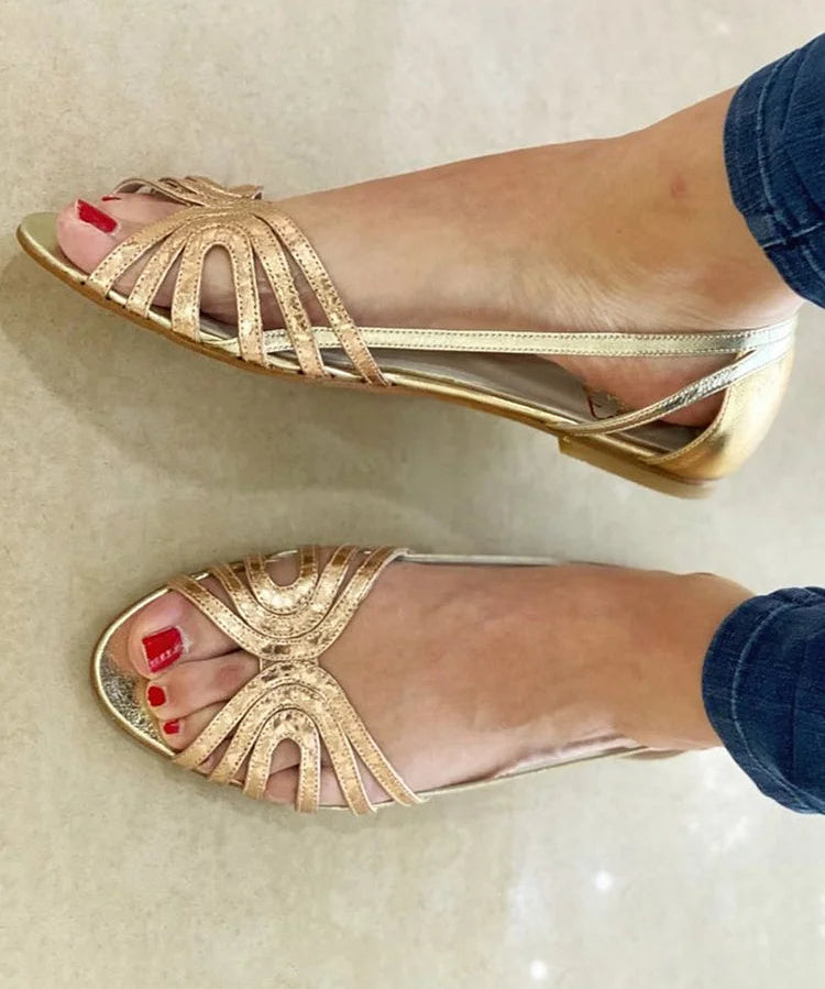 Eleonora — Gold Sandals, Summer Light