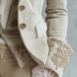Constanza | Blazer Sastre Bordado Marfil