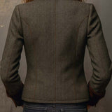 Olivia | Blazer Vintage de Espiga con Ribetes en Contraste