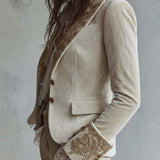 Constanza | Blazer Sastre Bordado Marfil