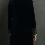 Leonor | Blazer Entallado con Estampado Barroco Negro