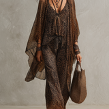 CASSIA | GRADIENT LEOPARD CHIFFON THREE-PIECE SET