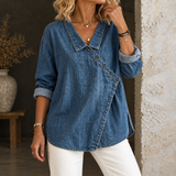 Anna™ | Denim Button-Up Blouse