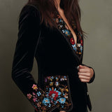 Paloma | Blazer Bordado de Flores Multicolor