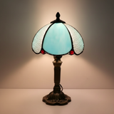 AZURIA | LUXURY TIFFANY BLUE GLASS LAMP
