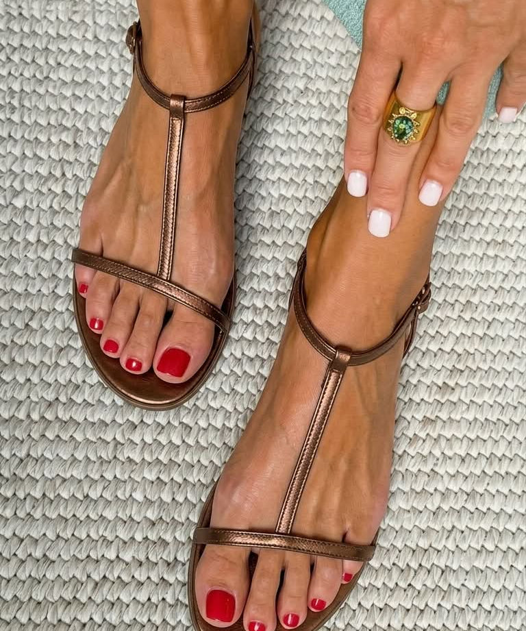 Rosalba — Gold Spring Sandals