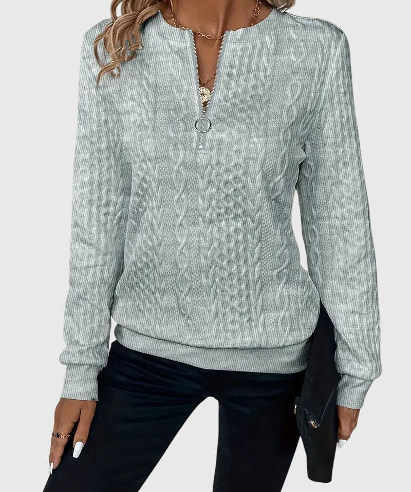 Nora™ | Sweater with Zipper