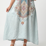 Kassiani | Ornate Panel Embroidered Oversized Pocket Midi Dress