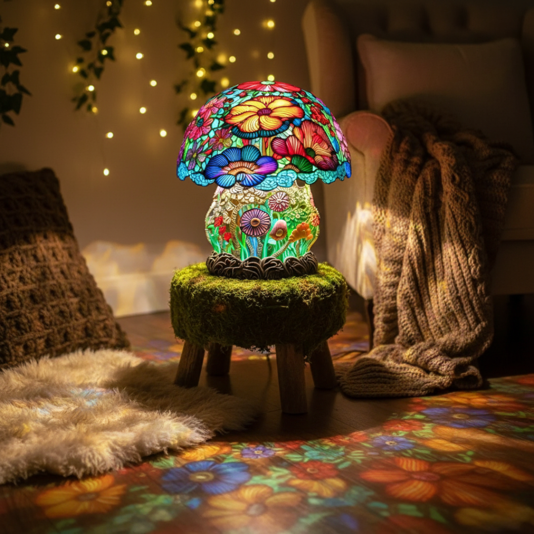 Frosted Mushroom Lamp