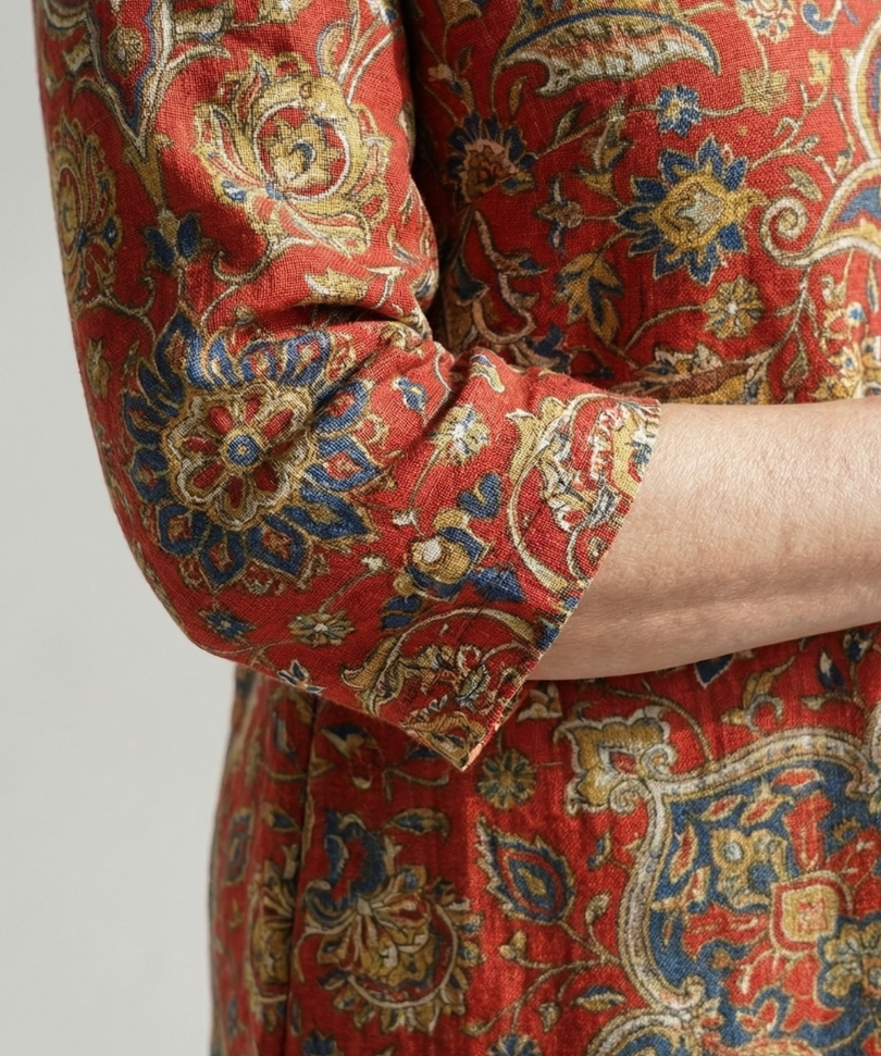 Carter | Ease Patchwork Midi Dress