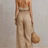 VALERIA | HALTER WIDE-LEG JUMPSUIT
