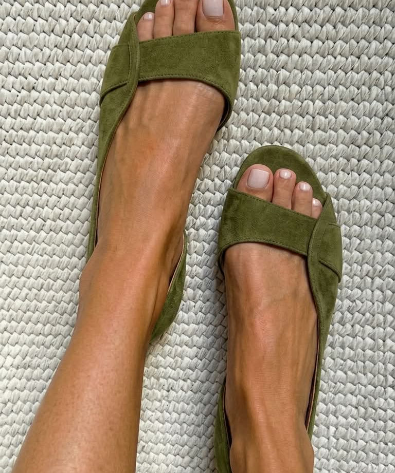 Emilia | Suede Slingback Sandals