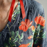 Cyrus | Calm Drape Floral Midi Dress
