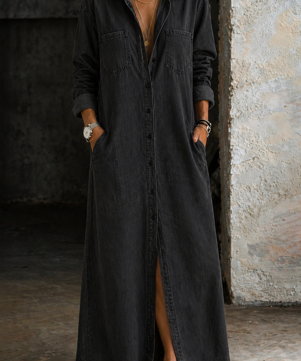 Delana | Button Down Dress