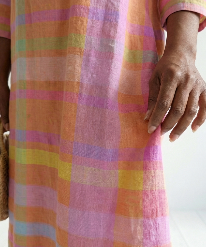Tessa | Easy Drape Stripe Midi Dress
