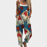 Mixed Bloom Print Dungaree
