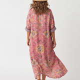 Tilda | Abstract Print Relaxed Pocket Midi Dress