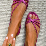 Ginevra — Gold Strappy Sandals