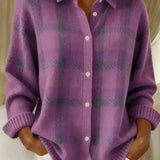 Rebecca™ | Relaxed Fit Checked Cardigan