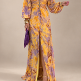 Greta™ | Vestido largo floral con escote pronunciado