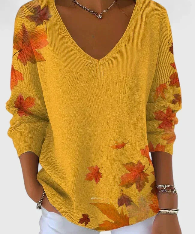 Sera™ | Elegant V-Neck Sweater