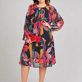 Florinda™ Elegant Floral Dress