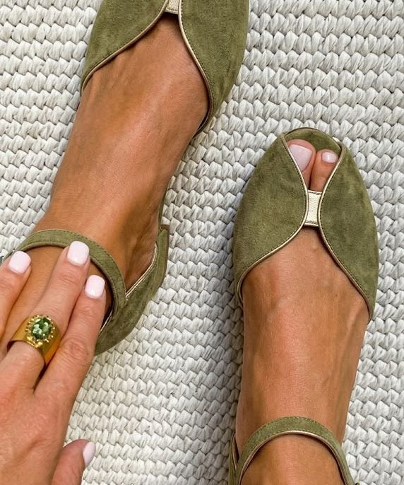 Olivia — Sage Green Elegant Sandals