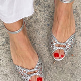 Isadora — Woven Gold Sandals