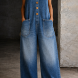 Saylor | Vintage Washed Cotton Denim Overalls