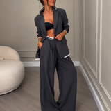 BROOKE | COLORBLOCK BLAZER & WIDE-LEG SET