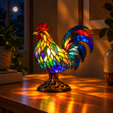 Ollie – Colourful Rooster Lamp