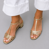 Allegra — Gold Sandals, Everyday Elegance