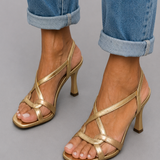 Elisabetta — Gold Sandals, Summer Charm