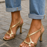 Elisabetta — Gold Sandals, Summer Charm