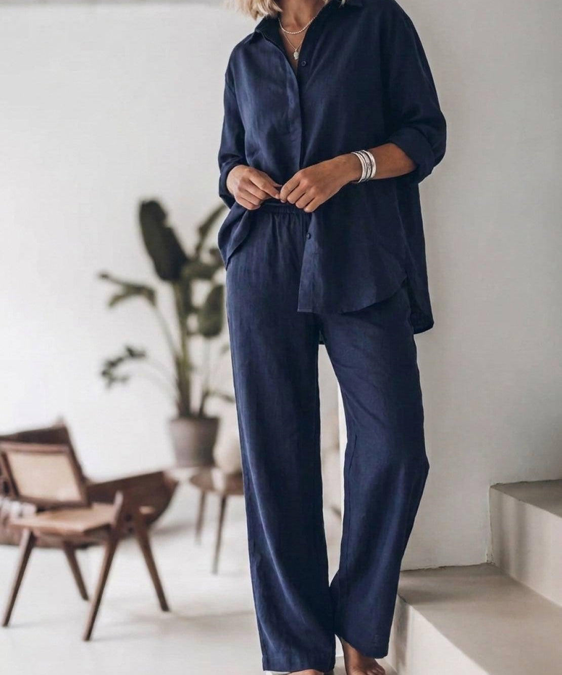 HARPER | COTTON RELAXED TWO-PIECE SET