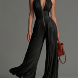 CELINE | PLEATED CHIFFON PANT SET