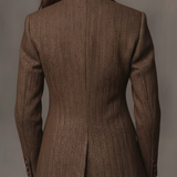 Gisela | Blazer con Paneles de Estampado Espiga