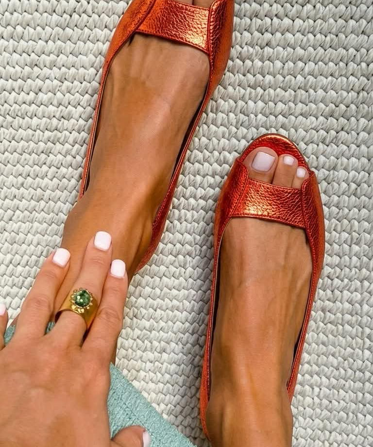 Adelina — Gold Comfort Flats