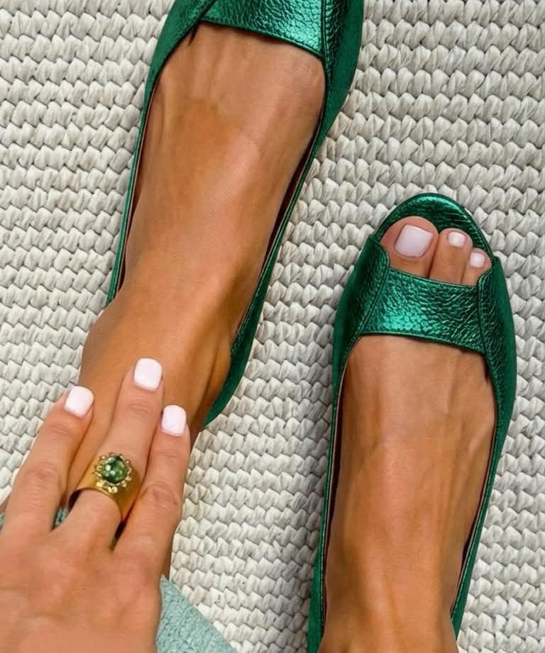 Adelina — Gold Comfort Flats
