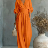 The Capella | V-Neck High-Waist Jumpsuit