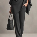 Mallory | Elegant Drape Two-Piece Set
