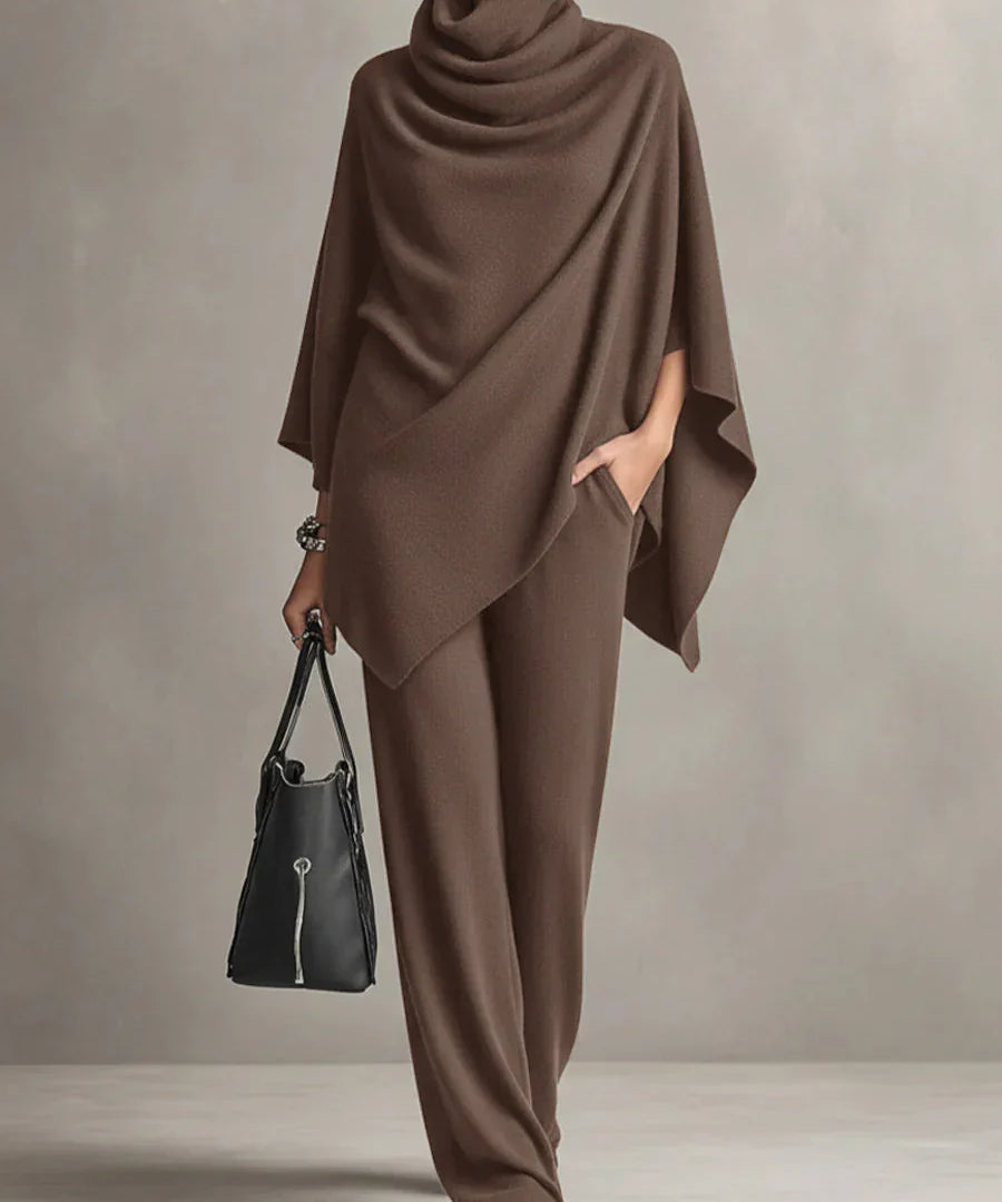 Mallory | Elegant Drape Two-Piece Set