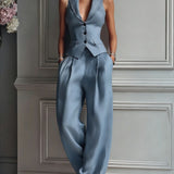 AMARA | BUTTON-FRONT TWO-PIECE SET