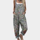 Garden Bloom Print Dungaree