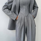 Pilar | Three-Piece Set with Double-Breasted Blazer