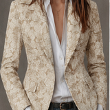 Estela | Blazer Entallado de Jacquard Cachemir